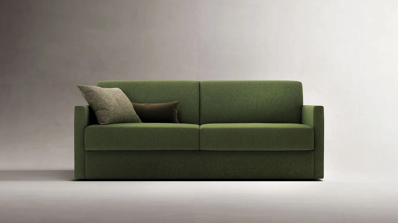 Trent divano letto moderno verde